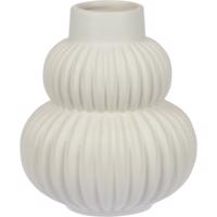 Circulo kerámia váza fehér, 13,5 x 15,5 cm