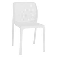 Rakásolható szék, fehér/műanyag, LARKA