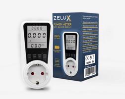 Zelux digitális Fogyasztásmérő költségszámítás funkcióval LCD kijelzős