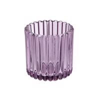 Altom Tealight üveg gyertyatartó teamécseshez, átmérő 7,5 cm, lila
