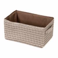 LILOU compactor tárolókosár, 23 x15 x 12 cm, taupe, világosbarna