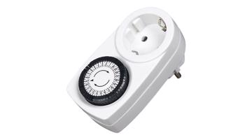 Mechanikus napi időkapcsoló, 24 órás programozás, 3500W, 230V, gyermekvédelemmel