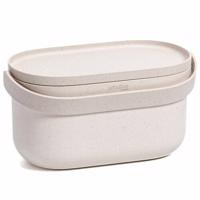 Plastia Bio-hulladékgyűjtő konténer kerettel észsákokkal, bézs-kávézacc színű, 3,1 l, bézs